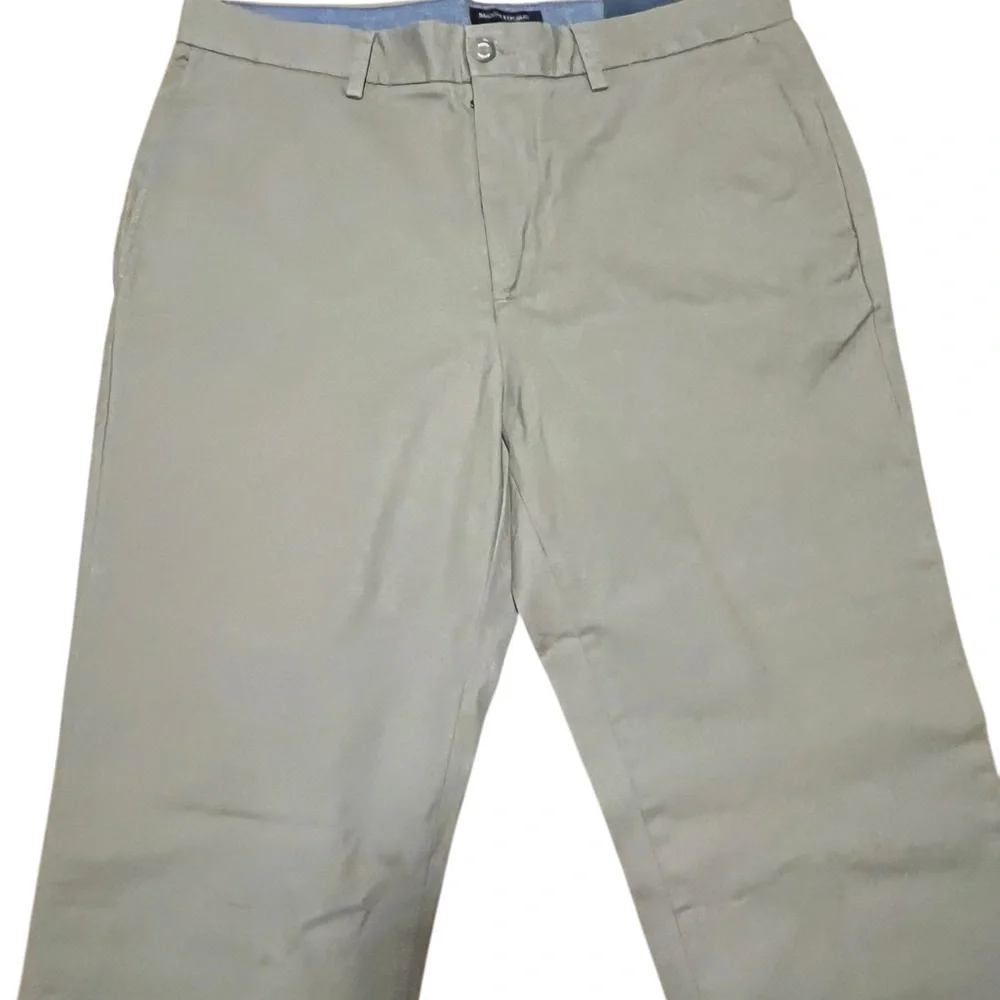 Banana Republic Men 35x34 Khaki Vintage‎ Straight Fit Emerson Chinos B059